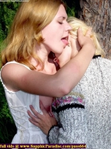 Sapphic Erotica encouraging lesbian girls