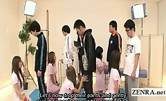 Subtitled CFNM Japanese nurses bizarre examination