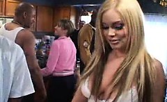 Busty Blonde Alicia Interracial Banging