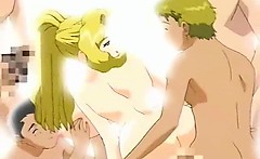 Blonde Teacher Drilled By 3 Students - Anime Hentai Movie