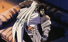 White Hair Hentai Guy Touching Innocent Guy