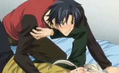 Two Gay Hentai Kissing And Having Love In The Bed