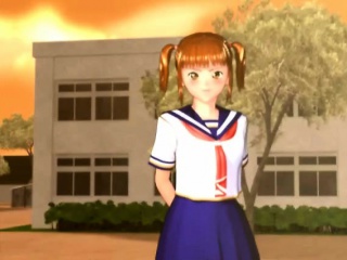 Sexy 3D anime cutie gets fucked outdoors