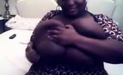 Black Bbw Shows Off Her Massive Boobs