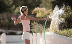 Young Teen Playing With Water Teasing Pussy