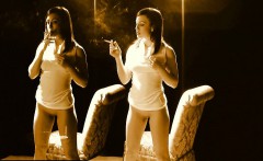A Couple Of Naughty Girls Love Teasing You By Smoking And P