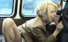 Flexi Schoolgirl Sucks Stranger in a Bus!