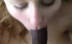 Hot White GF Deepthroats a BBC!