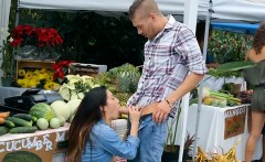 Sexy Vendor Eva Lovia Gets Fucked In Public Market