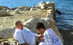 Outdoor gay sex adventure of a hot young seducer