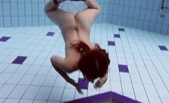 Smoking Hot Russian Redhead In The Pool