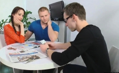 Bankrupt Boyfriend Allows Spicy Friend To Pound His Lover Fo