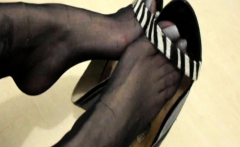 hose socks footjob nylon foot fuck