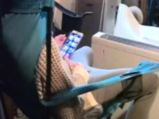 my mom fingering under her pants