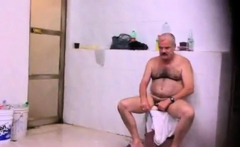 Str8 spy pakistani daddy in public bath
