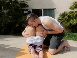 Post Yoga dicking with big tit MILF