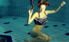 Duna Bultihalo underwater naked babe