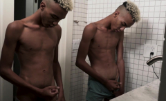 Twins Masturbate Together After Dick Measuring Contest