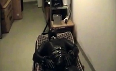 Rubberboy In Bondage For The Night