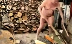 Grandpa In A Sawmill