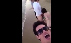 blowjob at beach party