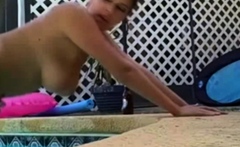 Amateurs Getting Freaky In Their Pool