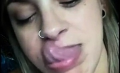 LONG TONGUE BEAUTY SHOWS OFF LONGEST TONGUE AND WIDE THROAT