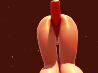 Foxy 3D Superwoman bounces up and down on a cock