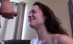 Facial Destroy and Playing with Cum 10