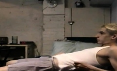Straight twink sucked off by DILF