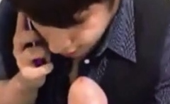 under stall anal then in stall blow job