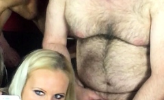Blonde With Natural Big Boobs Loves Putting A Toy In Her