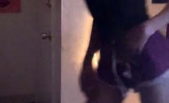 Amateur striptease and Solo masturbation