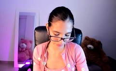 Stacked brunette goes solo toys and masturbation