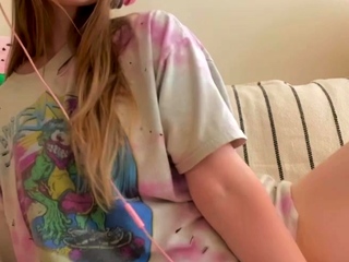 Hot Blonde Babe Solo Masturbation