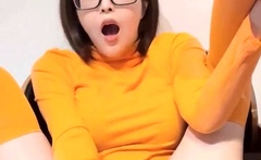 Stacked brunette goes solo toys and masturbation