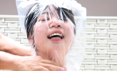 Extreme close up of Japanese teen masturbating Uncensored