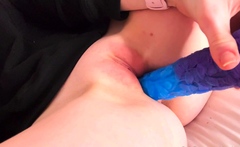 Sweet beauty masturbating on webcam close up