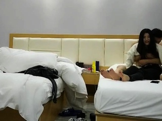 Cute teen captured by hidden cam in massage room