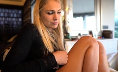 Blonde teen Sierras first erotic masturbation video
