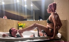 Tall Goddess Gia - Bathtub Foot Domination