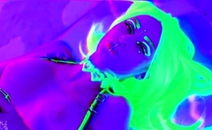 Jewelz Blu - NeoN DeMoN - Trippy Tease and Dildo Fun