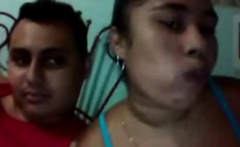 Hot Colombian Couple's Webcam Show