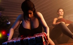 Hot 3D redhead licking a pussy while getting fucked