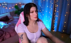 Brunette Solo Webcam Masturbation