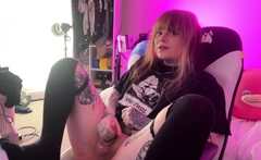 Small tits shemale bonked by 2 horny guys