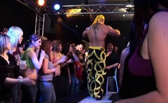 Cope dancing strip undressed by natty whores and oozed puss