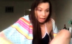 Free Cam Amateur Busty Brunette Blowjob On Webcam