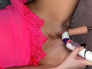 Close up solo beauty toying ass