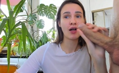 Skinny Babe Gets Her Pretty Face and Tight Pussy Wrecked